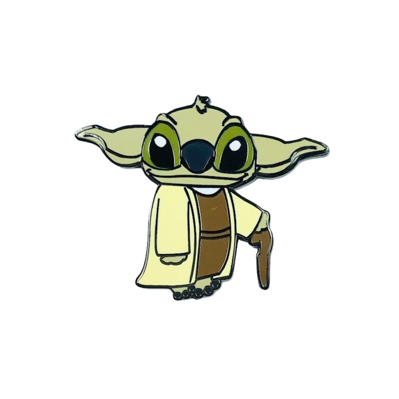 Stitch As Yoda, Lilo & Stitch, Disney Fantasy Pins, Yoda, his mischievous blue fur and big ears, Experiment 626, Limited