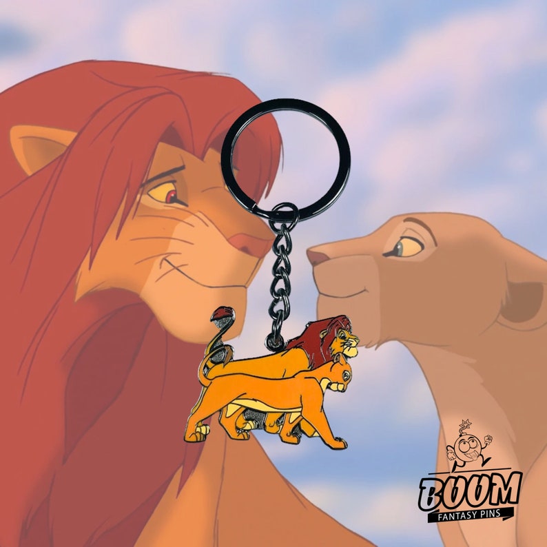 Keychain – Simba and Nala From the Lion King – Disney Fantasy - Etsy