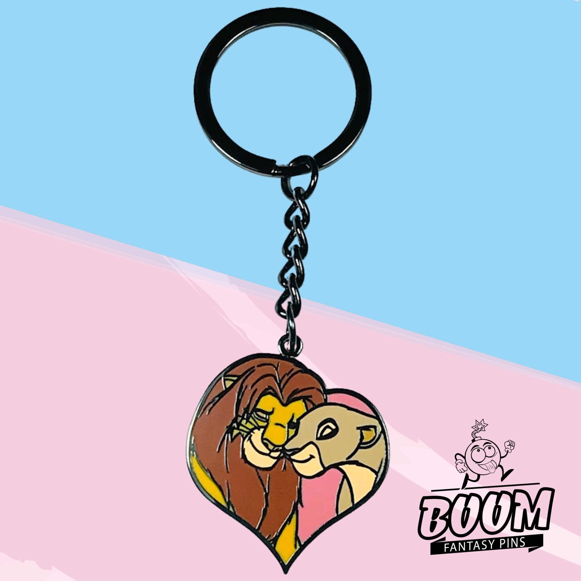 Keychain – Simba and Nala From the Lion King – Disney Fantasy - Etsy