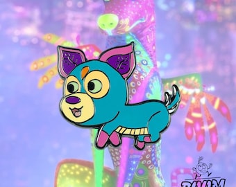 Pin – Dante from Coco – Disney Fantasy Mexican Day of the Dead  Collectible Accessory for Miguel Fans and Colorful Animal Spirit Gifts