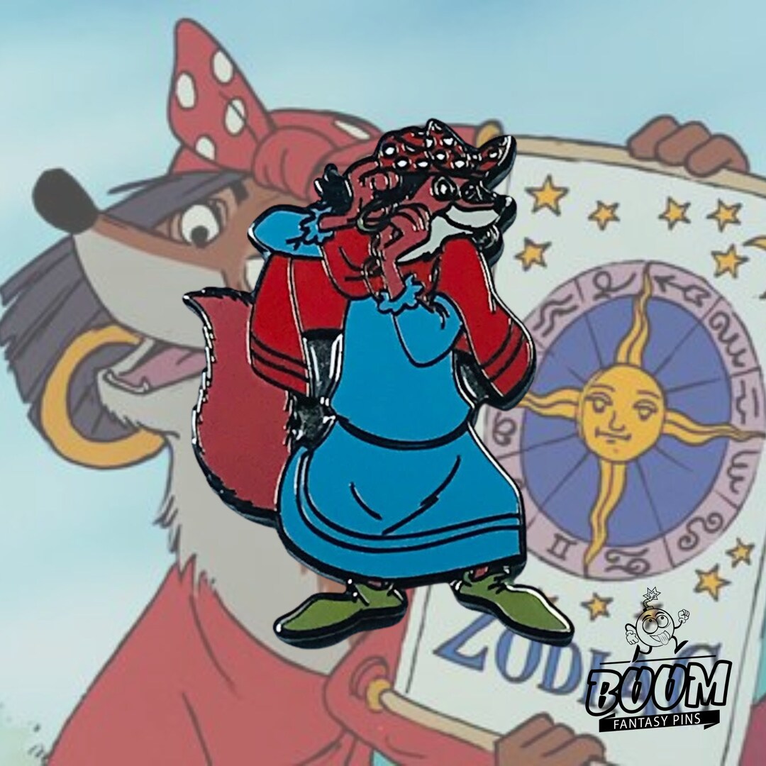 Robin Hood Pin Fortune Teller Enamel Pin Robin Hood Disney Etsy