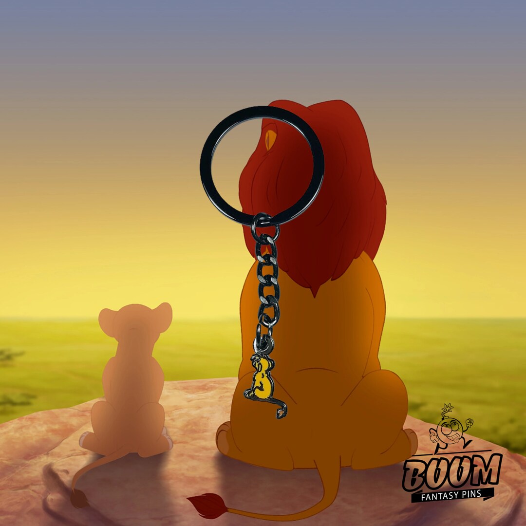 Lion King Keychain, Simba Keychain, Lion King, Iconic Disney Fantasy ...