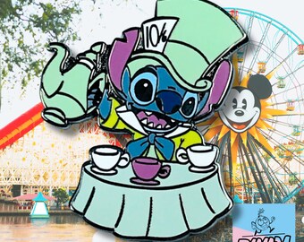 Stitch as the Mad Hatter, Lilo & Stitch, Disney Fantasy Pins