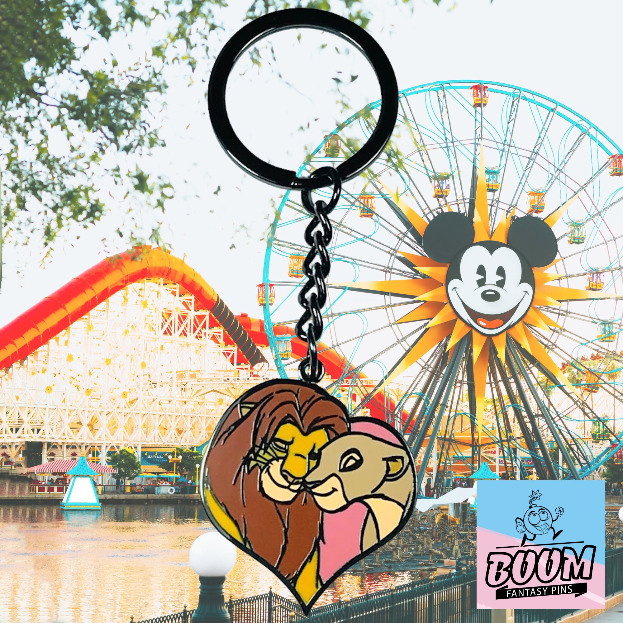 Keychain – Simba and Nala From the Lion King – Disney Fantasy - Etsy