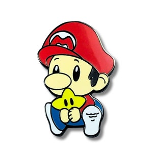 Pin – Mario from Super Mario Bros – Nintendo Franchise | Iconic Video Game Collectible Mushroom Kingdom Adventure Gift