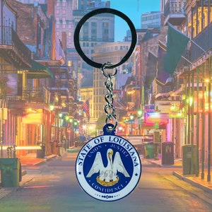 New Orleans Keyring Key Ring La Nouvelle-Orléans Louisiana USA America  Souvenir