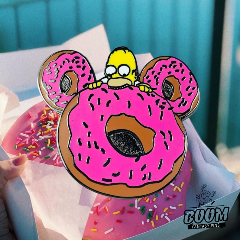 Pin – Homer Simpson From the Simpsons – Disney Fantasy - Etsy