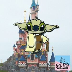 Stitch As Yoda, Lilo & Stitch, Disney Fantasy Pins, Yoda, his mischievous blue fur and big ears, Experiment 626, Limited