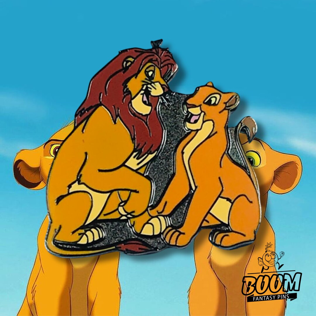 Lion King Pin Simba & Nala Smiles Enamel Pin the Lion King Etsy