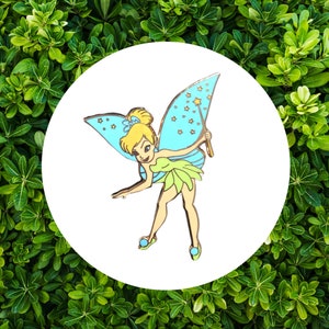 Tinker Bell pin, Peter pan, Disney fantasy pins, The enchanting island of Neverland, Hard enamel, adorable and cute pins, Limited Edition image 8