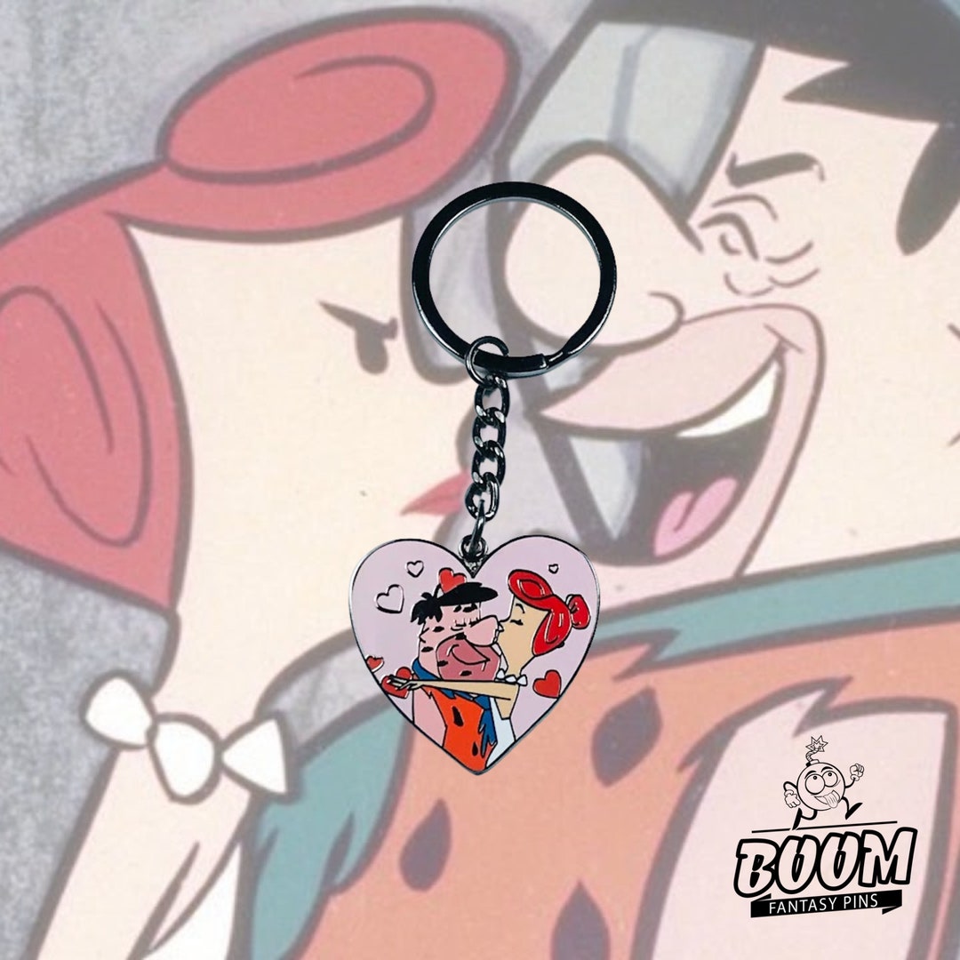 Pedro and Vilma Keychain, Pedro Picapiedra, Adorable Disney Fantasy