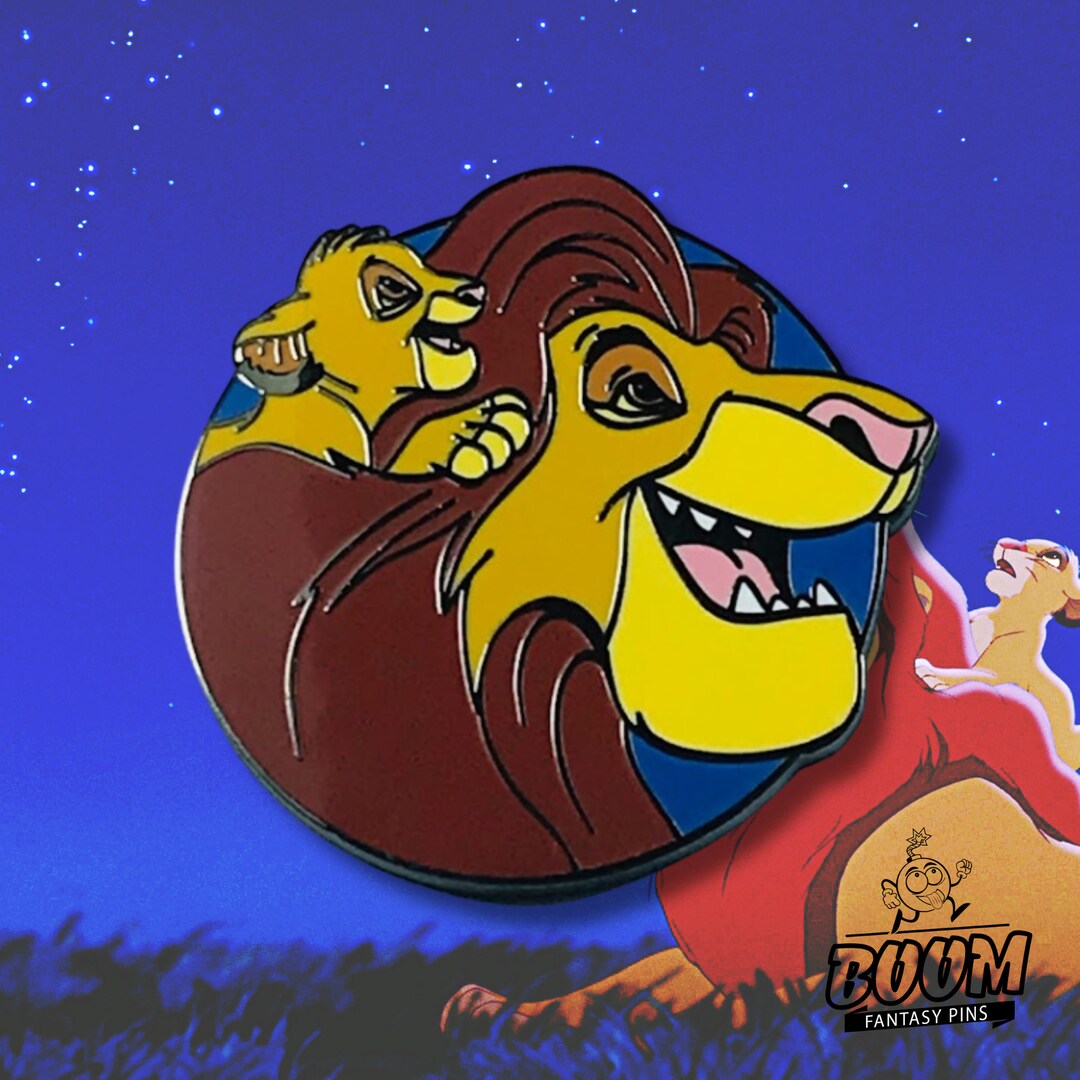 Mufasa & Simba Adorable Pin the Lion King Disney Fantasy Pin Etsy