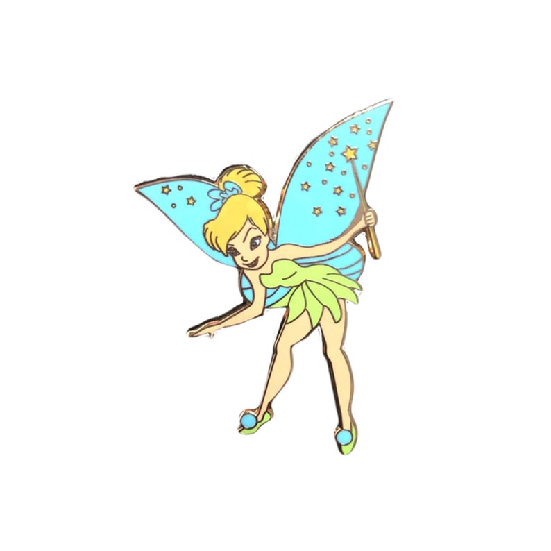 Tinker Bell pin, Peter pan, Disney fantasy pins, The enchanting island of Neverland, Hard enamel, adorable and cute pins, Limited Edition image 3