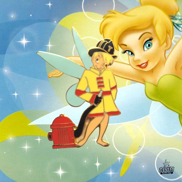 Tinker Bell Firefighter - Tinker - Peter Pan - Pin - Pin Disney Fantasy - Enamel pin tinker bell - Pin tinker bell - Pin enamel Tinker bell