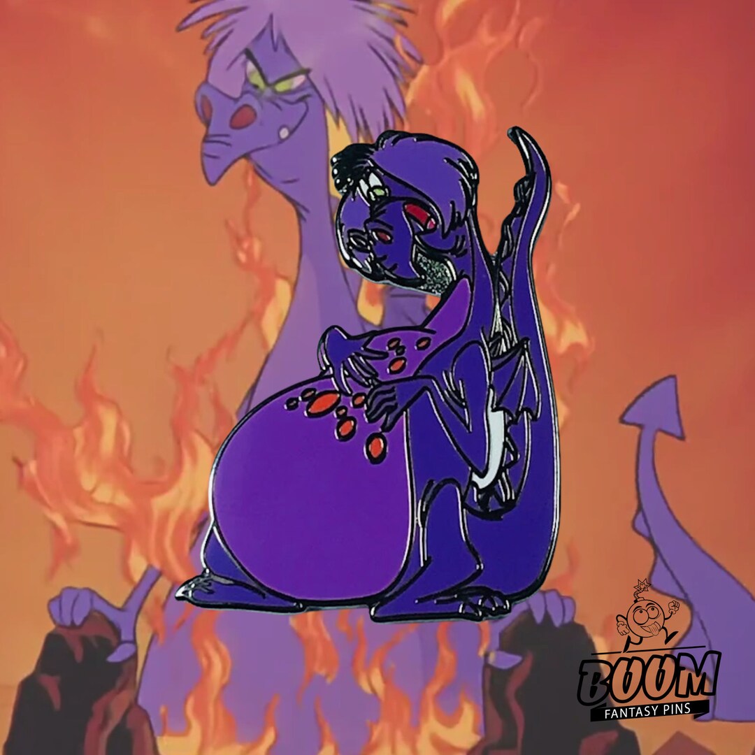 Madam Mim as Dragon, the Sword in the Stone: Cute Disney Fantasy Pins