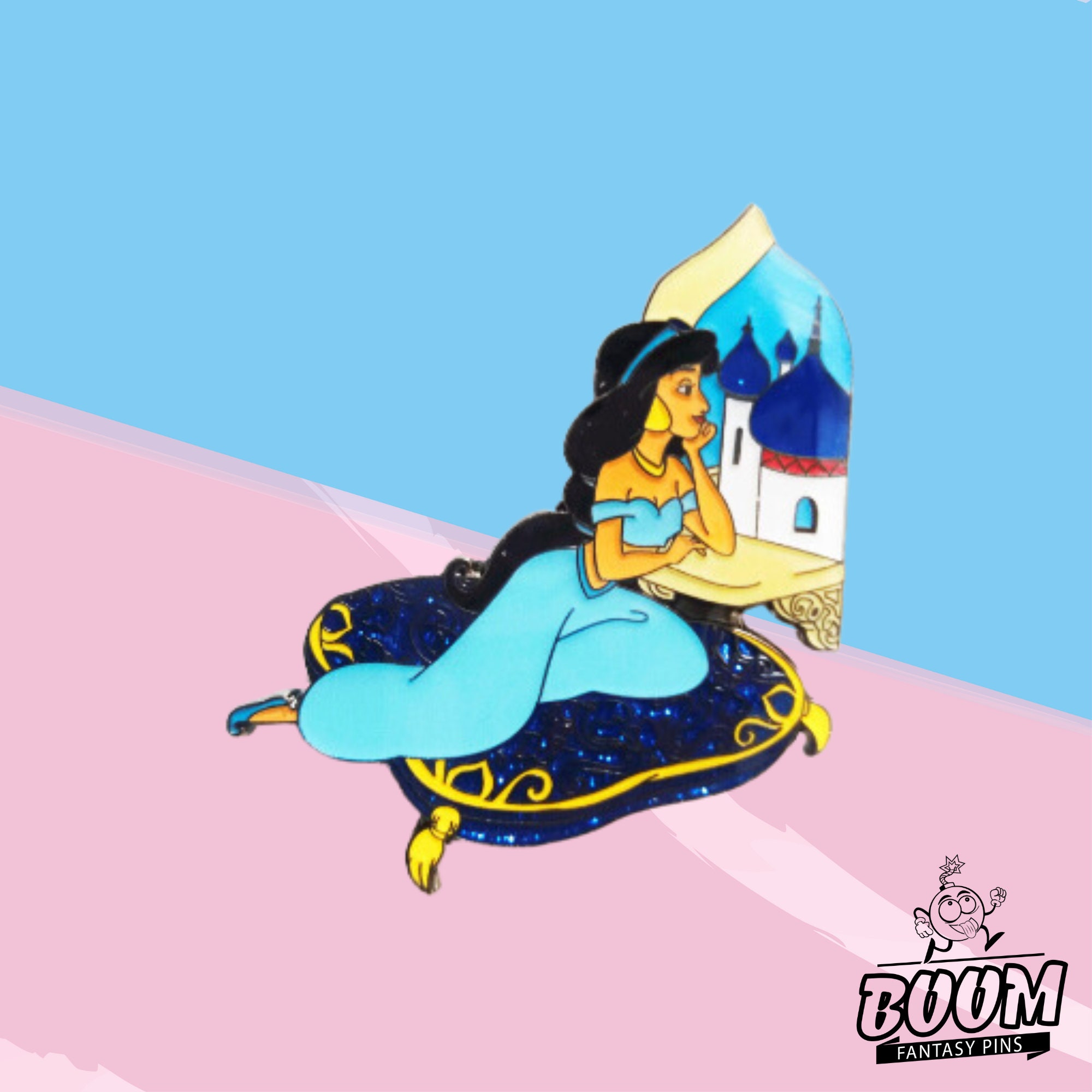 Broche Princesse Jasmine Tatouée Pinup - Aladin - Original Plastique Acrylique