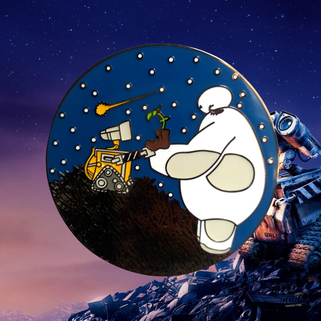 Buy Baymax & Wall-e, Big Hero 6 and Wall-e: Adorable Disney Fantasy Pin ...