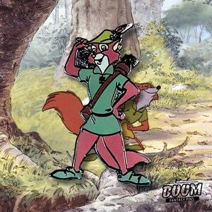 Robin Hood Pin, Robin Hood: Unique Disney Fantasy Pins, Perfect Gift for Disney Lovers and Fans, Limited Edition, Cute and Colorful Pins