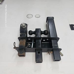 Wall Mounted Trailer Hitch Rack - Heavy-Duty Steel Hitch Receiver Holder - Powder Coated Truck Bed & Garage Storage Rack