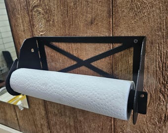 Handmade Steel Paper Towel Holder | Farmhouse Kitchen Decor