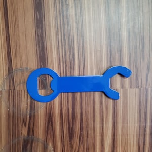 Wrench Bottle Opener: Powder Coated Steel, Mechanic Gift