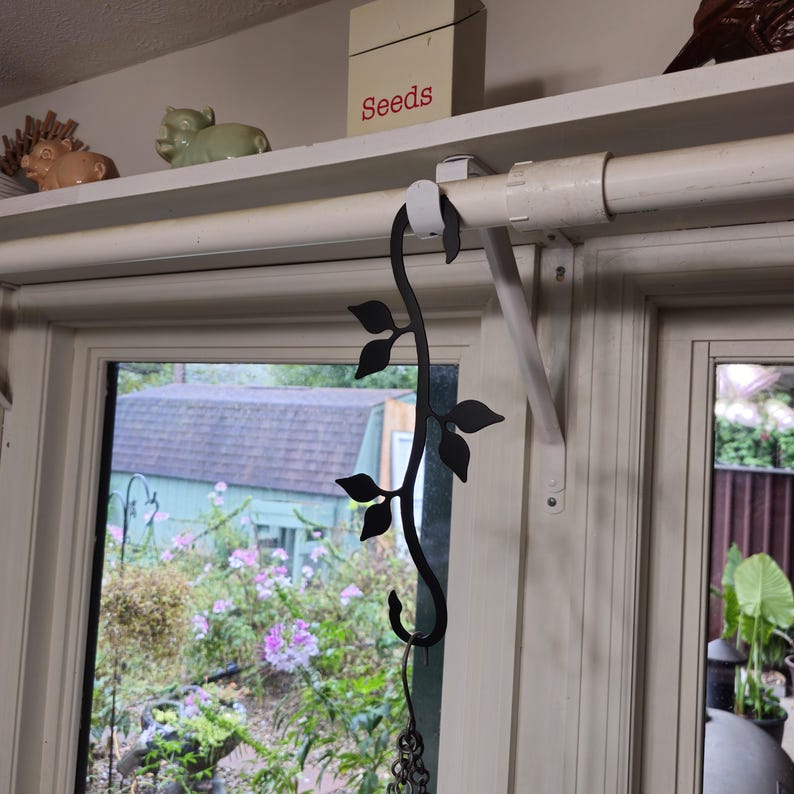 Handcrafted Steel S-Hook Plant Hanger | Heavy-Duty Metal Hook for Indoor & Outdoor Plants image 4
