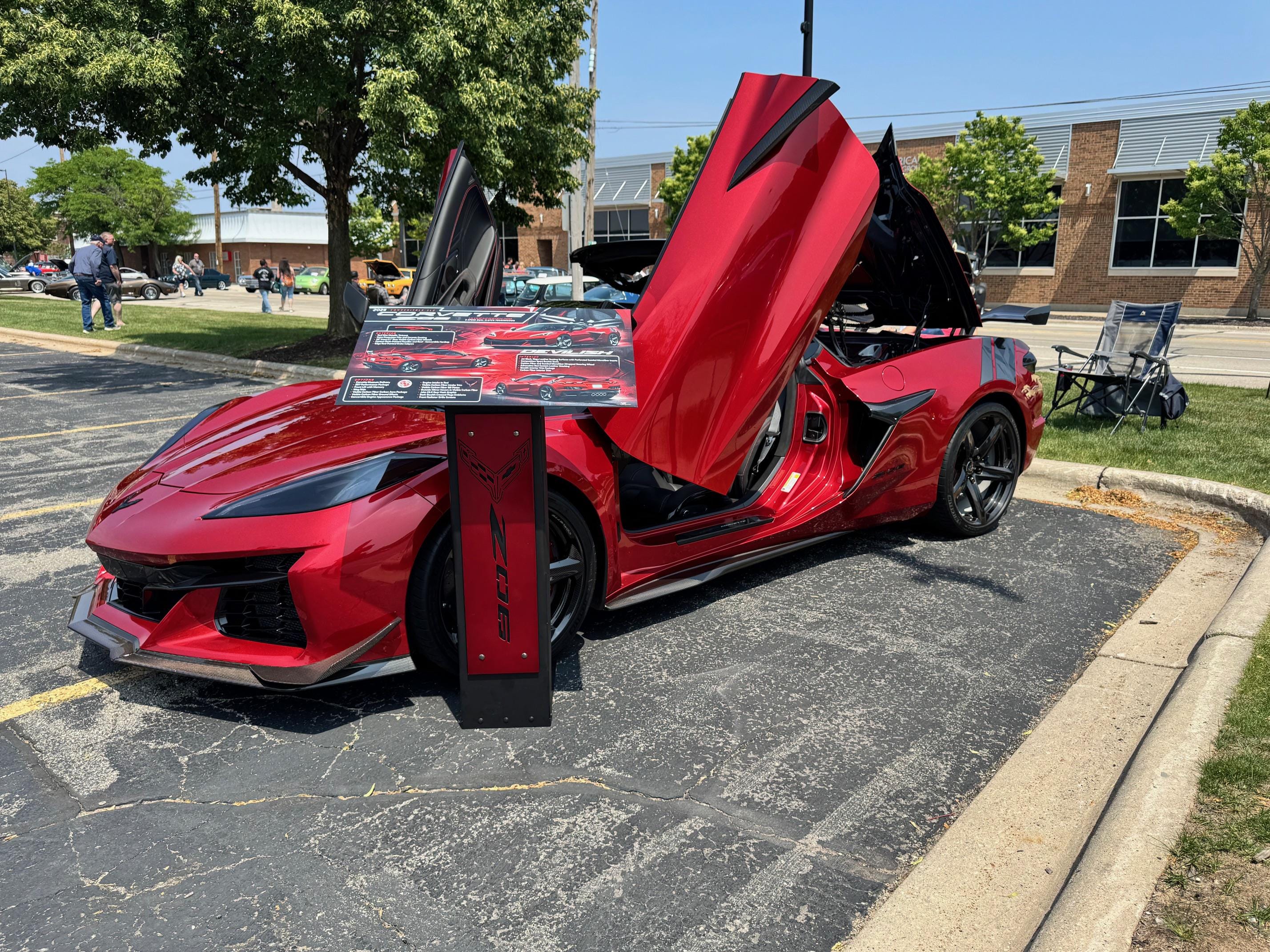 Customizable Car Show Display Stand – Powder Coat Metal Show Board ...