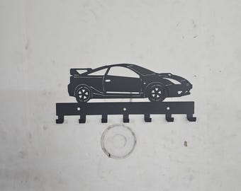 Sport Coupe Key Rack: Powder Coated Steel Car Decor