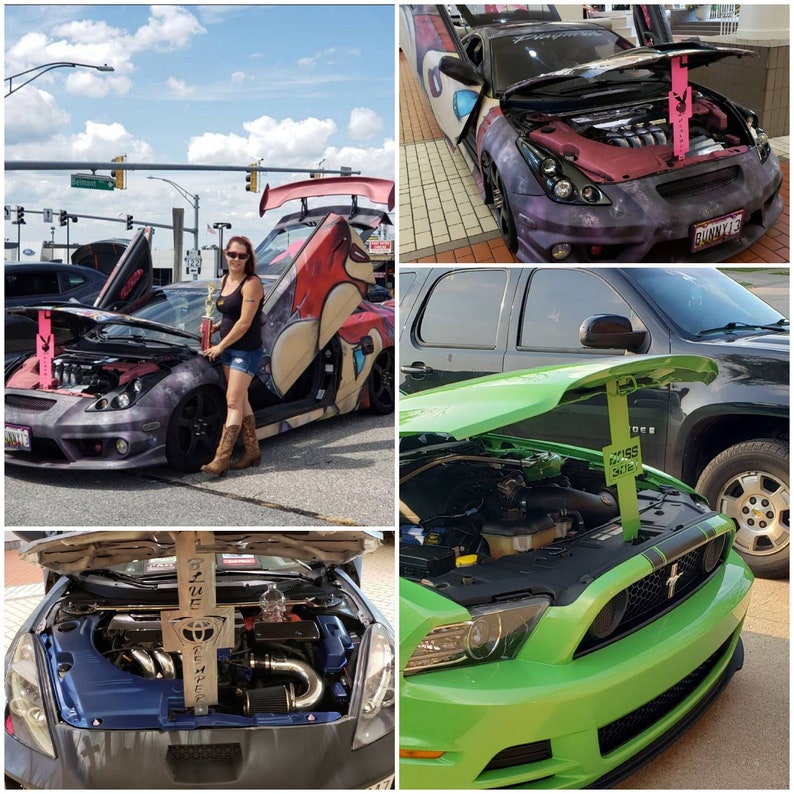 Custom made hood props car show items plaques mustang BMW Etsy