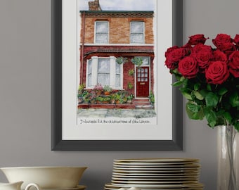 La prima casa d'infanzia di John Lennon - Stampa giclée