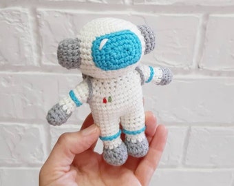 Astronaut crochet doll, Astronaut plush, amigurumi astronaut, outer space doll, planets & Astronaut, montessori educational Solar System toy