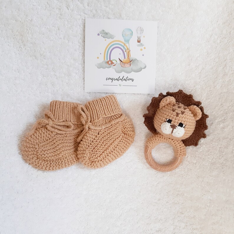 Lion Baby Rattle, Amigurumi Lion Rattle, Lion Baby Shower Gift ...