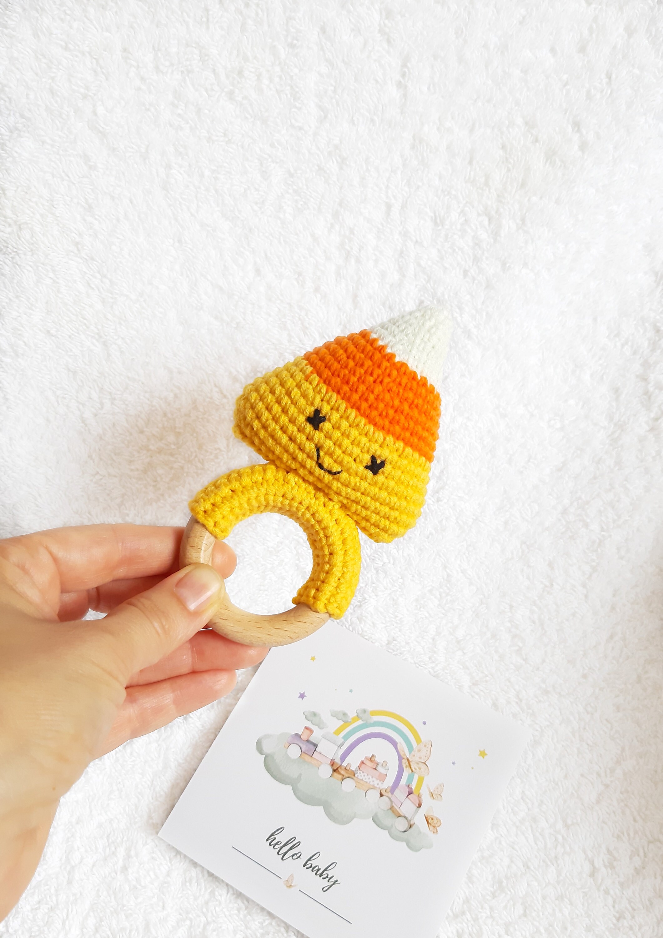 Halloween Baby Toys, Newborn Halloween Candy Corn Rattle, Halloween ...