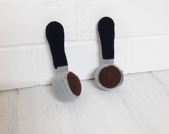 Lindo regalo para baby shower para un amante del café, juguete de portafiltro tejido, sonajero de café de ganchillo para hijo barista, regalo para bebés de padres amantes del café