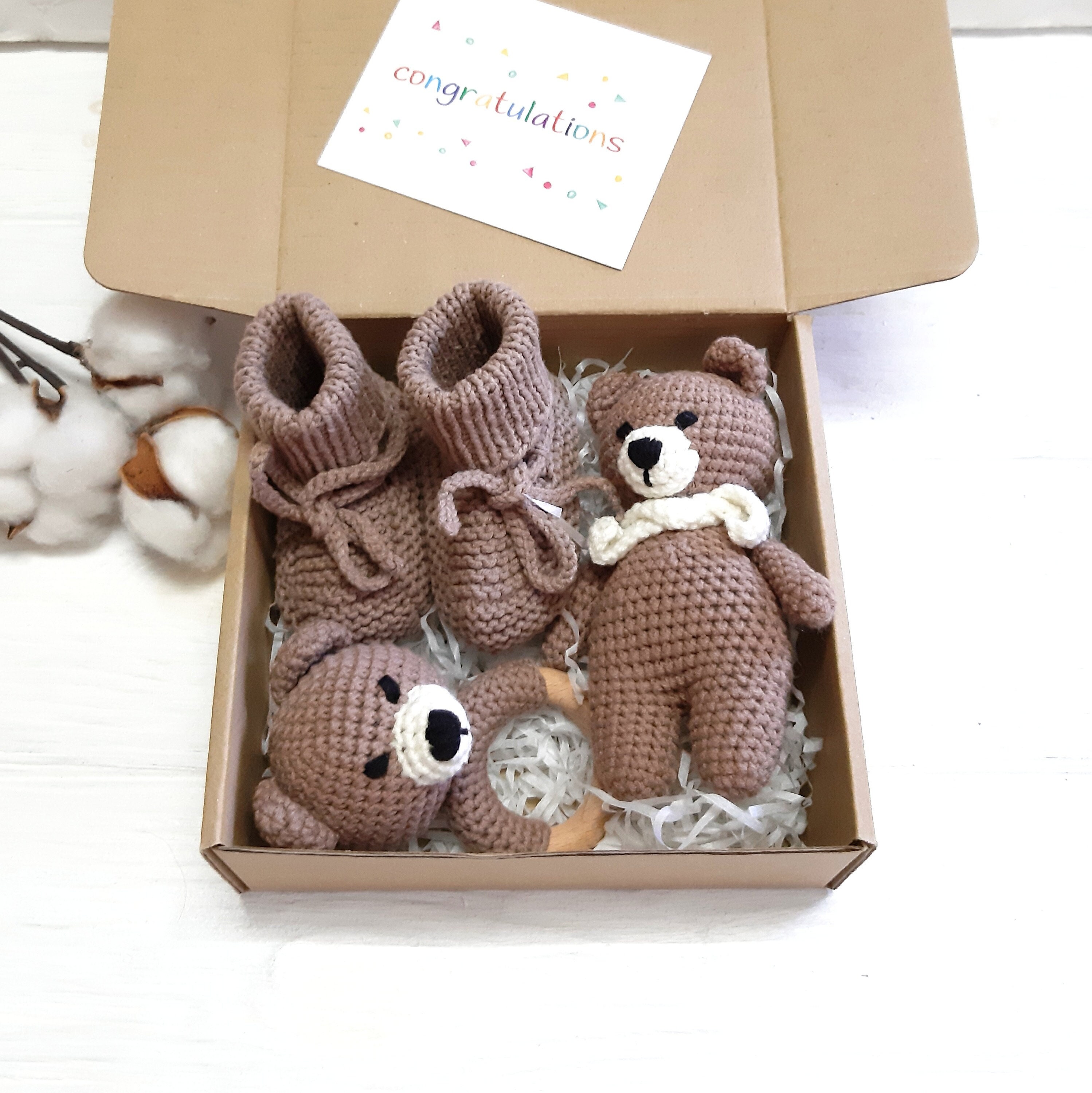 Brown Little Teddy Bear Baby Gift, Woodland Baby Shower Gift ...
