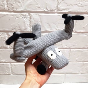 Bell V280 Valor Crochet helicopter toy, airplane baby shower, Osprey pilot gift, plane gift, Baby boy gift, crochet airplane, air force gift