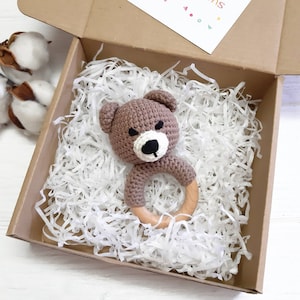 Brown Little Teddy Bear Baby Gift, Woodland Baby Shower Gift ...