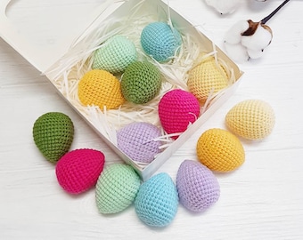 Easter egg rattles, baby easter basket set, easter bunny rattle, crochet baby rattle set, cozy easter decorations, montessori baby toys