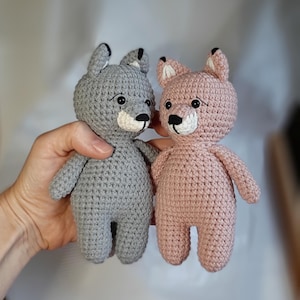 Baby Wolf Spielzeug, Baby Mädchen rosa Wolf, Stofftier Wolf, kleine Stofftier Wolf, Geschenk für Baby, Wolf Baby-Dusche, Wolf Baby-Dusche