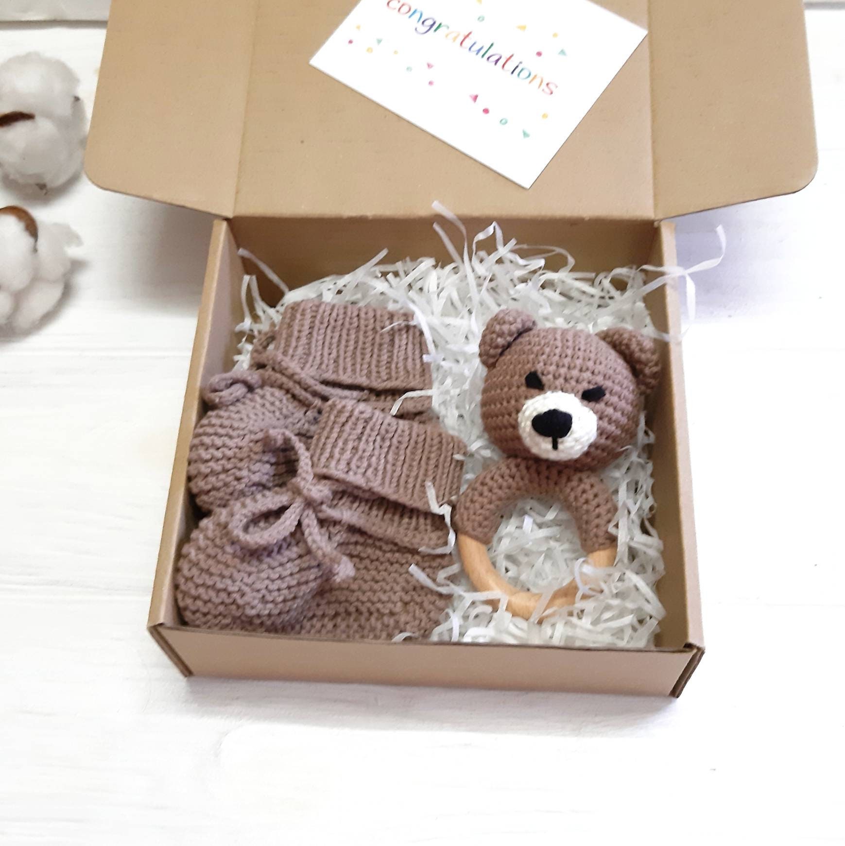 Brown Little Teddy Bear Baby Gift, Woodland Baby Shower Gift ...