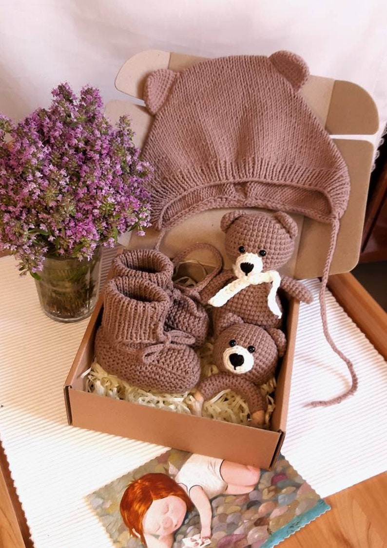 Brown Little Teddy Bear Baby Gift, Woodland Baby Shower Gift ...