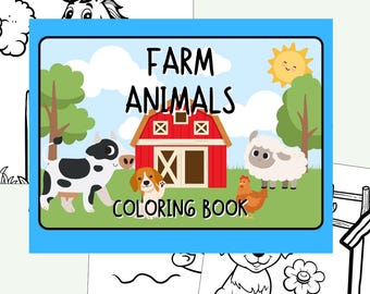 Farm Animals Coloring Book