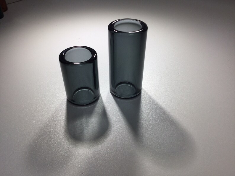 Guitar Slide Smokey Transparent Glass Acoustic Resonator Etsy