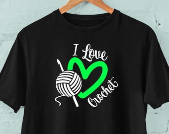 I love Crochet Crafting Tshirt for Crochet lover. Soft, comfy tee in all sizes, from XS to 5XL