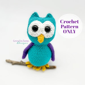 Owl Crochet Pattern, Odin the Owl Amigurumi Pattern PDF, Easy Animal Crochet Pattern, Digital Download ONLY