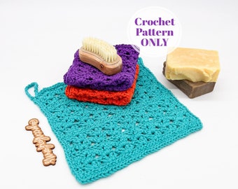 Elixir Washcloth Pattern, Luxury Spa Cloth Crochet Pattern, Crochet Home Decor Dish Cloth Crochet Pattern, Digital Download ONLY