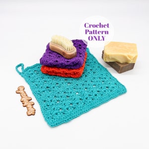 Elixir Washcloth Pattern, Luxury Spa Cloth Crochet Pattern, Crochet Home Decor Dish Cloth Crochet Pattern, Digital Download ONLY