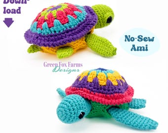 No-Sew Sea Turtle Crochet Pattern: Amigurumi Ocean Animal (PDF Pattern)