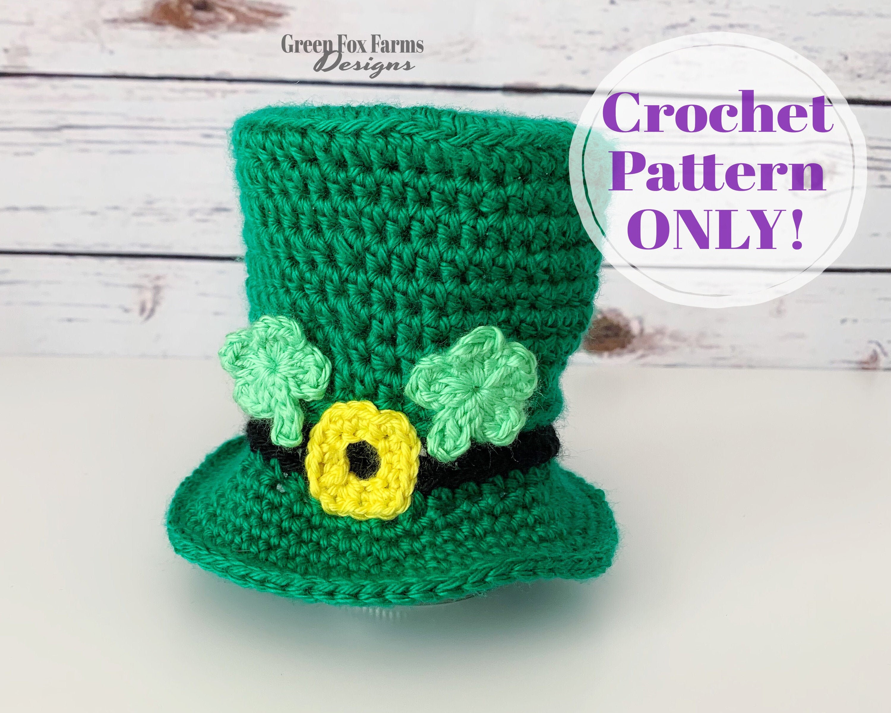 Baby Leprechaun Hat Crochet Pattern St Patrick's Day Etsy
