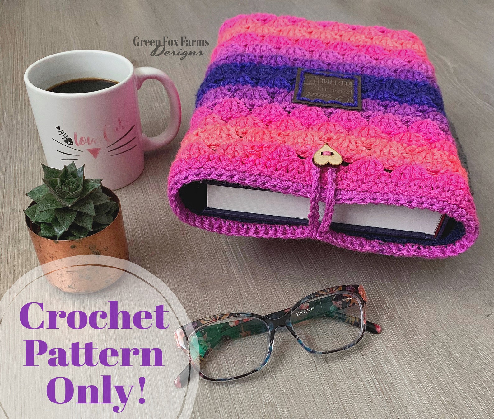 Crochet Book Sleeve Pattern Crochet Ipad Sleeve Pattern Etsy